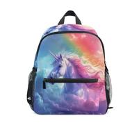 Mnsruu Kids Toddler Backpack Unicorn Rainbow Horse Preschool Rucksack Kindergarten Bookbag Travel School Bag for Boys Girls