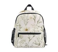 Mnsruu Kids Toddler Backpack Wildflowers Spring Daisy Preschool Rucksack Kindergarten Bookbag Travel School Bag for Boys Girls
