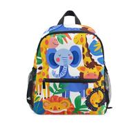Mnsruu Kids Toddler Backpack Zoo Animals Doodle Preschool Rucksack Kindergarten Bookbag Travel School Bag for Boys Girls