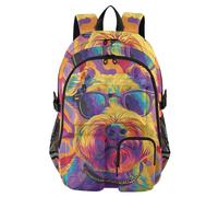 Mnsruu Lakeland Terrier Dog Backpack Laptop Backpack for College Women Men College Bookbag Water Resistant Travel Daypack Casual Multi Pocket