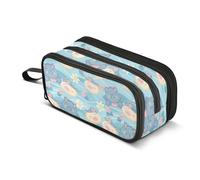 Mnsruu Large Pencil Case Hippo Pencil Bag Office Stationery Makeup Bag for Middle High School Girls Boys