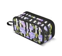 Mnsruu Large Pencil Case Morning Glory Pencil Bag Office Stationery Makeup Bag for Middle High School Girls Boys