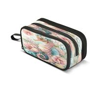 Mnsruu Large Pencil Case Seahorse Pencil Bag Office Stationery Makeup Bag for Middle High School Girls Boys