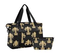 Mnsruu Large Weekender Overnight Bag,Travel Duffle Bag with Shoe Compartment & Wet Pocket, Mtexnzm4nje0quxvrlzivmzybkze Gym Duffel Bag with Toiletry Bag