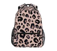 Mnsruu Leopard Print Cheetah Pink Backpack for Girls School Bags Bookbags for Teen Kids Travel Laptop Daypack Bag Laptop Backpacks