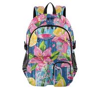 Mnsruu Lily Pulitzer Mason Jars Backpack Laptop Backpack for College Women Men College Bookbag Water Resistant Travel Daypack Casual Multi Pocket