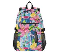 Mnsruu Lily Pulitzer Mason Jars Travel Laptop Backpack Women Men School Bag Lightweight Casual Daypack for College School 14" Computer Rucksack