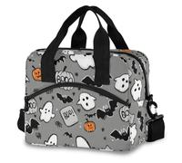 Mnsruu Little Ghost Bat Insulated Lunch Bag for Women Kids Reusable Leakproof Children's Cooler Bag Lunch Box Bags for Work School BBQ Picnic