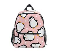 Mnsruu Little Kids Backpack Penguin Pink Toddler Boys Girl Kindergarten Nursery School Bag Rucksack Travel Backpack