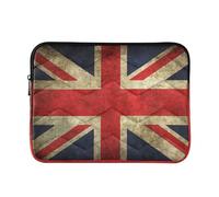 Mnsruu Lovely British Flag Union Jack Laptop Sleeve,Waterproof Laptop Bag for 13-16 Inches Notebook Computer Tablet Zipper Briefcase Carrying Bag/Pouch Cover Case