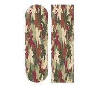 Mnsruu Maple Leaves Pattern Skateboard Grip Tape, Longboards Griptape Anti Slip Scooter Griptape Sand Paper Sheet Sticker 9" x 33"