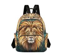 Mnsruu Mini Backpacks for Women Girls King Lion Aslan Women's Fashion Backpacks Purse Quilted Handbags Small Rucksack Bag Daypack Shoulder Bags