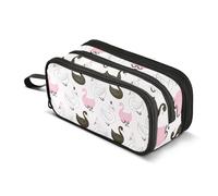 Mnsruu Princess Swan Pencil Case Boys Girls Pen Bag Large Capacity School Office Stationery Organizer Pencil Pouch Holder Zipper Kids Teens Adults