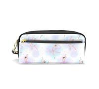 Mnsruu PU Leather Pencil Case Ballerinas Little Princess Pen Pouch Makeup Cosmetic Bag