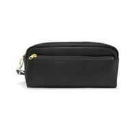 Mnsruu PU Leather Pencil Case Watercolor Giraffes Flowers Pen Pouch Makeup Cosmetic Bag