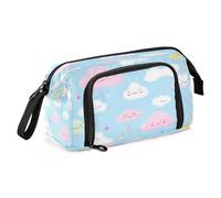 Mnsruu Rainbow Cloud Fantastic Pencil Case Large Capacity Pencil Pouch Stationery Bag for Office School