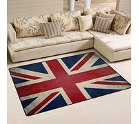 Mnsruu Retro British Flag Union Jack Area Rug Rugs Non-Slip Floor Mat Doormats Living Room Bedroom 50 x 80 cm(1.7 x 2.6 feet)