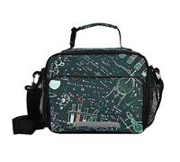 Mnsruu Science Chemistry Laboratory Lunch Bags Large Insulated Lunch Box for Kids Boys Girls Reusable Cooler Bag Tote Bag School Lunchbox with Shoulder Strap