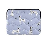 Mnsruu Seamless Pattern with Funny Dalmatian Dogs Laptop Sleeve,Waterproof Laptop Bag for 13-16 Inches Notebook Computer Tablet Zipper Briefcase Carrying Bag/Pouch Cover Case
