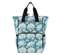 Mnsruu Shell Two Baby Diaper Bag Backpack Large Bag Waterproof Travel Diaper Bags for Moms and Dads