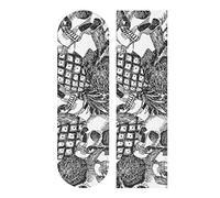 Mnsruu Skull Pineapple Skateboard Grip Tape Sheet Scooter Deck Sand Paper 9" x 33" …