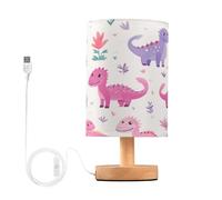 Mnsruu Small Table Lamp for Bedroom Dinosaurs Table Lamp Nightstand Lamp for Livingroom Office Reading Working Table Desk