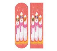 Mnsruu Snowman Skateboard Grip Tape, Longboards Griptape Anti Slip Scooter Griptape Sand Paper Sheet Sticker 9" x 33"