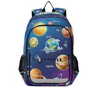 Mnsruu Solar System Planets Backpack for Kids School Bag Women Men Laptop Backpack Travel Rucksack