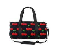 Mnsruu Sports Gym Bag with Shoulder Strap for Women Men Cherry Fruit Duffle Bag Travel Training Workout Bag with Shoe Compartment for Overnight,Weekend