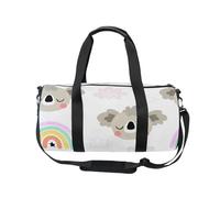 Mnsruu Sports Gym Bag with Shoulder Strap for Women Men Cute Koala Bear Head Duffle Bag Travel Training Workout Bag with Shoe Compartment for Overnight,Weekend