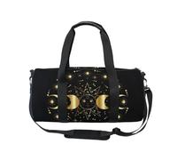 Mnsruu Sports Gym Bag with Shoulder Strap for Women Men Golden Pagan Wiccan Goddess Duffle Bag Travel Training Workout Bag with Shoe Compartment for Overnight,Weekend