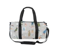 Mnsruu Sports Gym Bag with Shoulder Strap for Women Men Lovely Snowman Ski Deer Duffle Bag Travel Training Workout Bag with Shoe Compartment for Overnight,Weekend