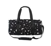 Mnsruu Sports Gym Bag with Shoulder Strap for Women Men Night Sky with Stars and Moons Duffle Bag Travel Training Workout Bag with Shoe Compartment for Overnight,Weekend