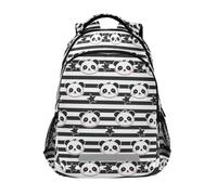 Mnsruu Stars Panda Face School Bag Primary Junior High School Backpack Bookbag for Students Teens