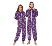 Mnsruu String Butterfly Flower Adult Onesie Pajama Jumpsuit Zippered Sleepwear Homewear Party One Piece Suit