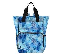 Mnsruu Tiger Stripe Leopard Print Pattern Baby Diaper Bag Backpack Large Bag Waterproof Travel Diaper Bags for Moms and Dads