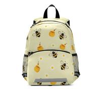 Mnsruu Toddler Backpack, Bee Daisy Pattern Kids Nursery Bag Preschool