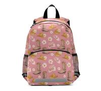 Mnsruu Toddler Backpack, Cowboy Boot Hat Daisy Kids Nursery Bag Preschool