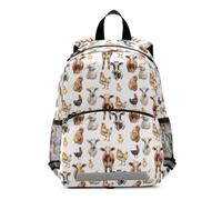 Mnsruu Toddler Backpack, Farm Animals Kids Nursery Bag Preschool