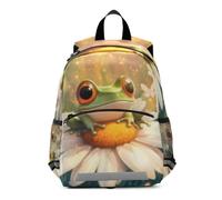 Mnsruu Toddler Backpack, Frog Daisy Kids Nursery Bag Preschool