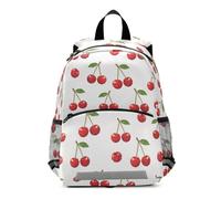 Mnsruu Toddler Backpack, Little Red Cherries Kids Nursery Bag Preschool