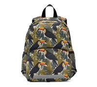 Mnsruu Toddler Backpack, Toucan Banana Leaf Kids Nursery Bag Preschool