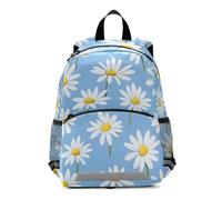 Mnsruu Toddler Backpack, White Daisy Kids Nursery Bag Preschool