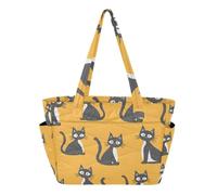 Mnsruu Tote Bag for Women Psychedelic Pattern Mushroom Large Capacity Shoulder Handbag with Zip and Compartments Quilted Work Bags for School Travel Beach