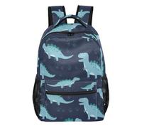 Mnsruu Travel Laptop Backpack, Dinosaur Pattern Backpack, Lightweight & Water Resistant School Rucksack for Teens Boys Girls Adult