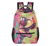 Mnsruu Travel Laptop Backpack, Watercolor Dinosaur Backpack, Lightweight & Water Resistant School Rucksack for Teens Boys Girls Adult