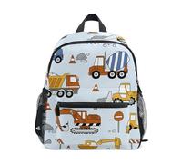 Mnsruu Truck Excavator Childish Construction Vehicle Toddler Backpack for Boys Kids Backpack Preschool Kindergarten Bookbag Girls Rucksack School Bag 12 Inch