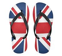 Mnsruu United Kingdom Union Jack Flip Flops Flip Sandal Home Slippers Hotel Spa Bedroom Travel L for Men Women