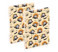 Mnsruu Vampire Spider Spiral Notebook Journals 2 Pack, Hardcover Lined Journal for Women, A5 College Ruled Notebooks for Journaling Writing Work Office School 5.7x8.3 Inch