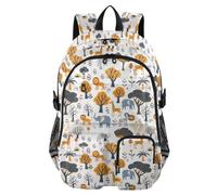 Mnsruu Wild Animals Forest School Backpacks for Teen Girls Laptop Backpacks